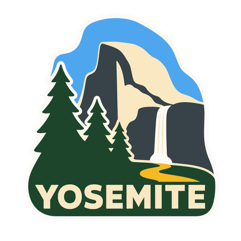 Yosemite as a die-cut sticker